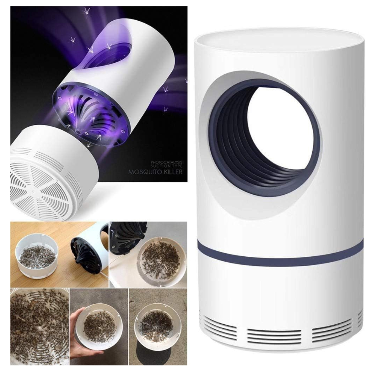 Miniatura 4 de Lampara Mata zancudos usb luz UV